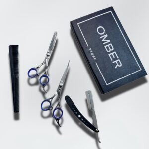 Silver Professional Barber Scissors Set